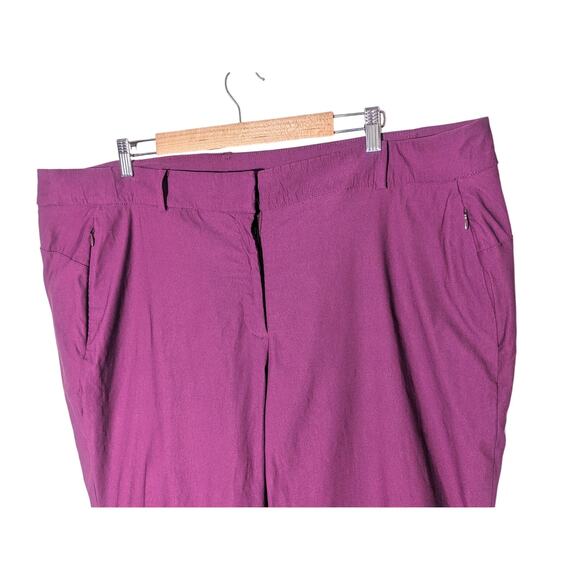 Lane Bryant Signature Fit Ankle Allie Pant Sz 26 Plum Purple Office Workwear - Picture 6 of 8